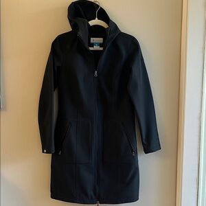 Columbia Black Hooded Coat